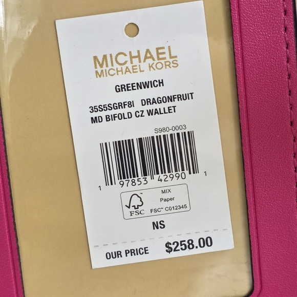 Michael Kors Greenwich Medium Bifold Wallet - Picture 5 of 6